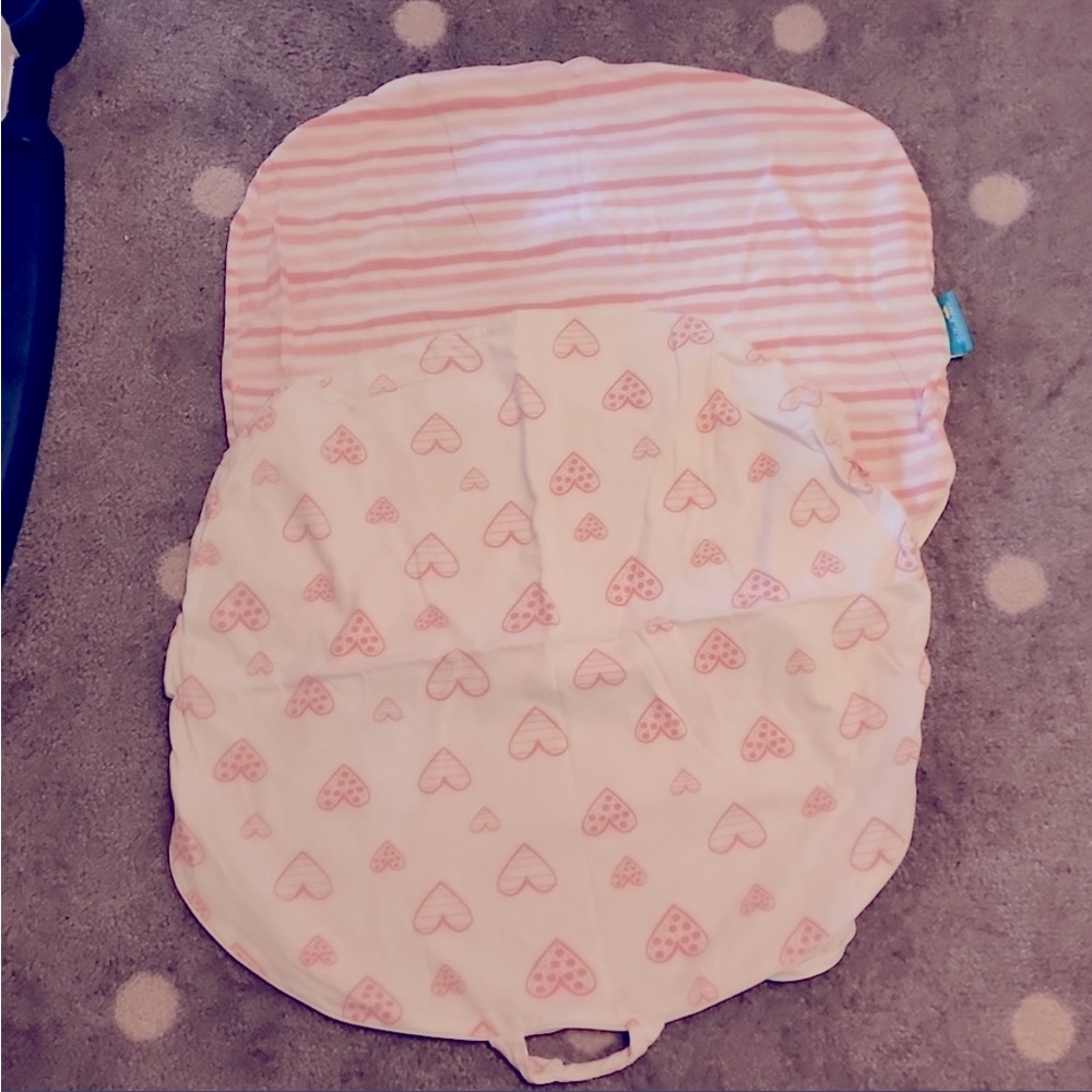 Two zipper baby lounge covers with handles EUC